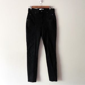 Reformation Misa High and Skinny 6 Pockets Dark Wash Black Jeans Size 26